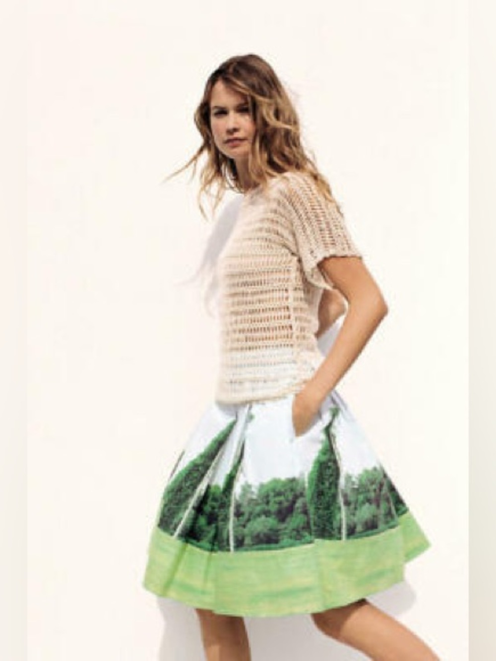 Anthropologie Sarah Balls Photography Skirt